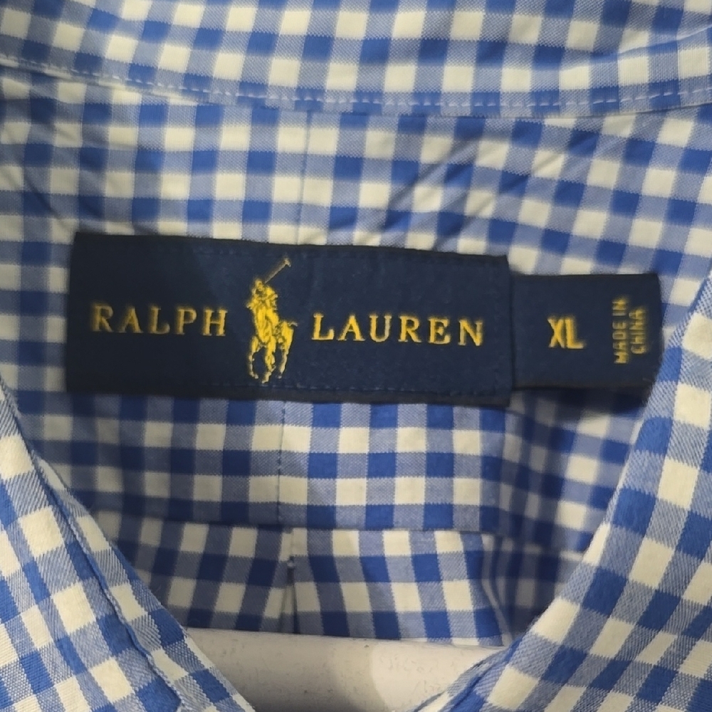 Polo by Ralph Lauren Men's Blue Checkered Shirt - Picture 2 of 5